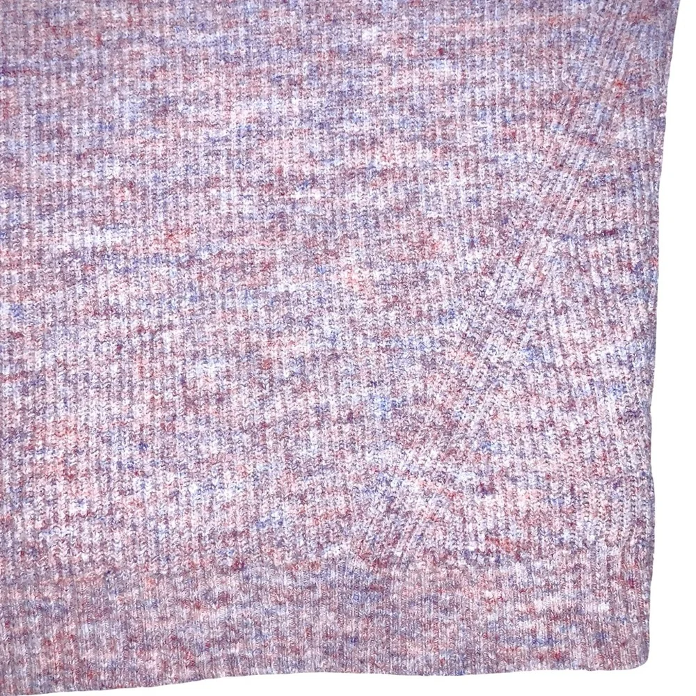 Old Navy Confetti Ribbed V Neck Long Sleeve Sweater Medium Pastel Transitional